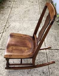 Sold at Auction: Vintage Youth Queen Anne Carved Rocker