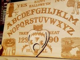 16" Wooden Vintage Halloween Ouija Board & Planchette ...