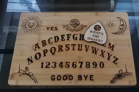 Spirit Board Bamboo Cutting Board With Maple Planchette - Etsy