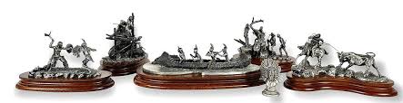 Mohawk War Party Chilmark Pewter Sculpture