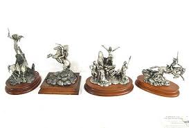 Four Pewter Sculpture By Donald Poland