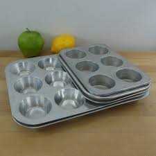 Wear Ever Chilton Mirro 5 Lot Aluminum Muffin Cupcake Pans ...