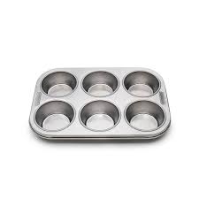 Muffin Pan - Stainless Steel (6 Cup) | Lehman's