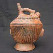 🪶 Recuay Ritual Bottle – Ceramic with Animal Motifs and Tribal Design | eBay