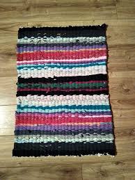 Rag rug made from worn out and stained clothes. Puppers ...