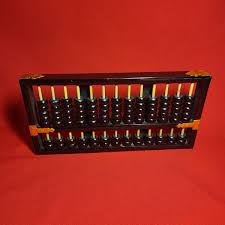 Vintage Abacus Lotus Flower Black Wooden Counting Tool | eBay