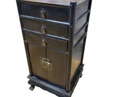 Campaign Nightstand by Thomasville Mystique Vintage Asian Mid Century Chinoiserie Cabinet Palm Beach Regency Real Wood Bedside Table - Etsy