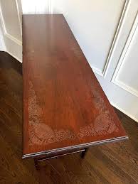 Late 19th Century Chinese Altar Table with Silver Wire Inlays | Chairish