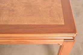 Henredon Mid-Century Hollywood Regency Mahogany and Burl Wood Dining Table For Sale at 1stDibs | henredon dining table oval, henredon burl wood dining table