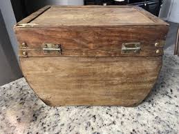 Old Wooden Flower Wooden Treasure Chest Box Hidden Jewel Box Storage Rustic Deco | eBay