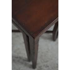 Jonathan Charles Country Distressed Walnut Nesting Tables | Chairish