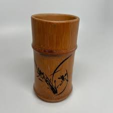 Vintage Bamboo Vase/vessel - Etsy