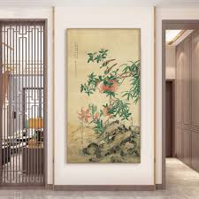 Pomegranates, Vibrant Meticulous Bird-and-flower Art Print ...