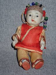 Vintage Japanese Strung Porcelain Doll 4” | eBay