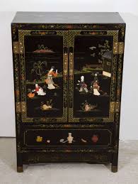 Japanese Black Lacquer Side Cabinet For Sale at 1stDibs | black lacquer cabinets