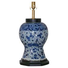 Antique Delft Blue and White Porcelain Vase Made into Modern ...