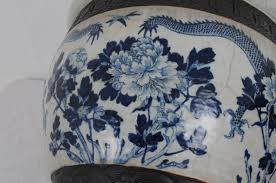 Lot - PAIR OF CHINESE BLUE & WHITE PORCELAIN FISHBOWLS