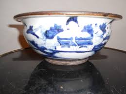 Antique Large Chinese Jardinere Hand Painted Bowl | eBay