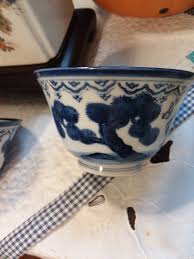 Mid Century Chinese Blue and White Tea Ceremony Cups,chinese Rice Soup Cups,chinese Blue and White Cups, - Etsy