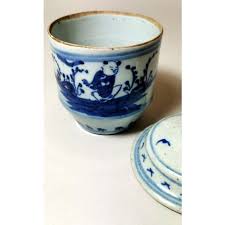 18th Century Chinese Porcelain Hand-Painted Cobalt Blue Under Glass Ginger Jars - a Pair | Chairish