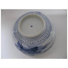 Japanese Blue and White Bowl c 1900. For Sale at Ruby Lane