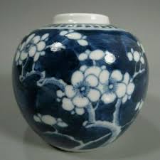 China Chinese Porcelain Blue & White Prunus Decor Ginger Jar ca. 19-20th c. | eBay