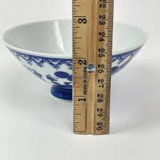 Blue White Porcelain Karako Children Playing Rice Soup Bowl 4x2 | eBay