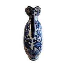 20th Century Chinese Twin Handled Moon Flask Vase | Chairish