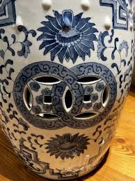 Chinese Ceramic Drum Stool Blue and White Garden Stool - Etsy