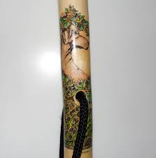 Custom Pet Portrait Walking Stick: Hand-painted Dog Memorial ...