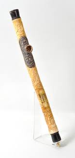 Sold at Auction: China. Ivory opium pipe. carved