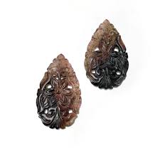 93.60cts Natural Watermelon TOURMALINE Hand Carved Pear ...