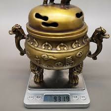 China Brass Censer The Whole Body Ancient Bright Elegant Quaint Simple Condition | eBay