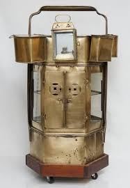 Vintage Brass Noodle Vendor Cart