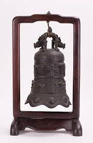 A Chinese Bronze Bell As Lamp