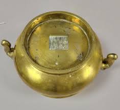 Antique Chinese Bronze Censer Xuande Mark | Chairish