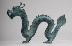 Antique Chinese Style Bronze Dragon Statue - 17cm/7" – HD Asian Art