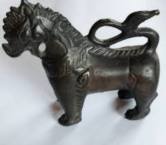 Thai Temple Guardian Dog Sculpture - Etsy