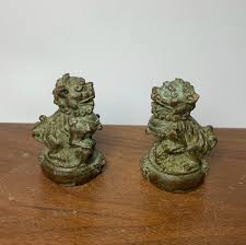 A Pair Bronze Hand Carved Lion Statue. Home Decoration - Etsy
