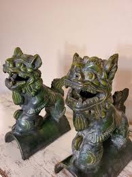 Antique Qing Dynasty Chinese Glazed Terracotta Guardian Lion ...