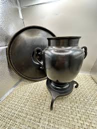 Antique 2 Piece Japanese Meiji Period Bronze Usubata Ikabana ...