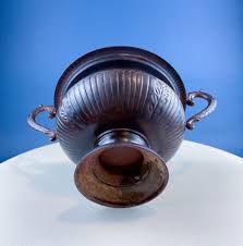 Rustic Green Metal Vases Planter Urns. Set of 3 Varying ...