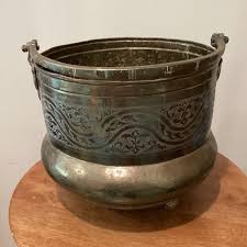 Vintage Handmade Moroccan Style Large Primitive Metalware ...