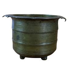 Antique brass grain measuring bowl wax casting by some ...