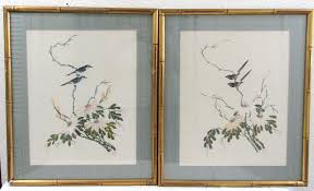 Pair of Matted and Framed 17th/18th Century Chinese Brush ...