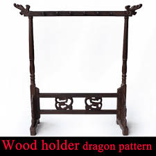 6pc Traditional Chinese Calligraphy Brush Set Watercolor Art Wooden Dragon Stand | eBay