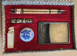 Vintage Chinese Calligraphy Set - Unused and Complete - Etsy