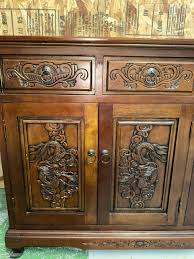 Antique Alter Cabinet/ Buffet With Dragon Accents #0826 – KitsapReuse