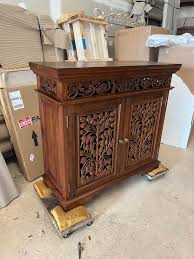 This is my latest design. The wood is all hand carved ...