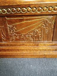 Antique BURLWOOD Collection Box ,Handcrafted/Carved Offering ...